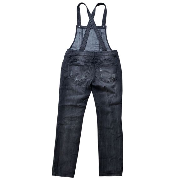 Free People Overalls Womens 26  Denim Gray Straight Casual Preppy - Picture 7 of 8